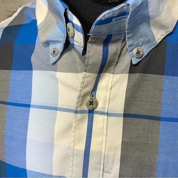 Eddie Bauer Blue White Plaid Active Casual Button Down Shirt Long Sleeves Sz 2XL - Picture 5 of 15